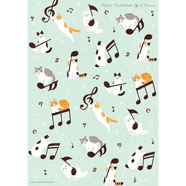 ねこ音楽ノート2(A4・12段) | シンコーミュージック スコア編集部 |本