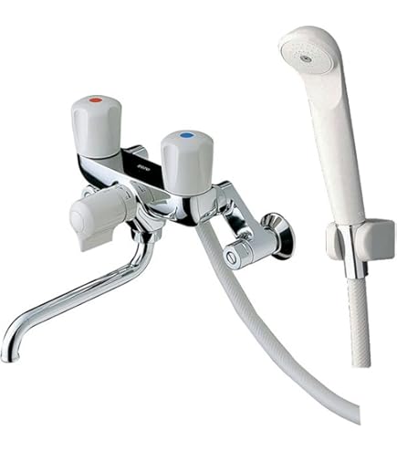 カクダイ 2ハンドルシャワー混合栓 バス用 壁付 寒冷地タイプ 1398SKK Amazon | カクダイ 2ハンドルシャワー混合栓 バス用 壁付 寒冷地タイプ