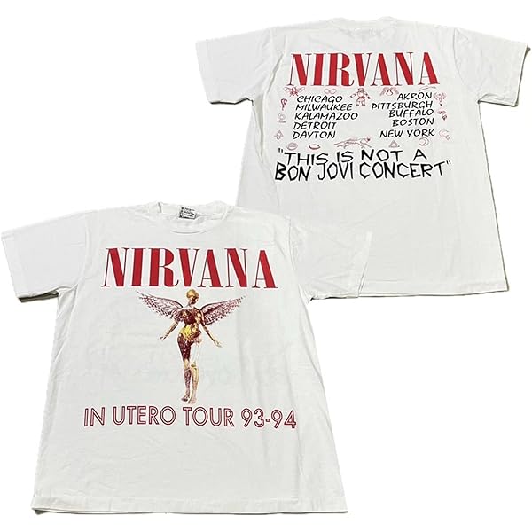 ◆boohooh◆ニルヴァーナ ホワイト ライセンス Tシャツ Amazon.co.jp: [WHJYCOS] ニルヴァーナ Tシャツ カジュアル
