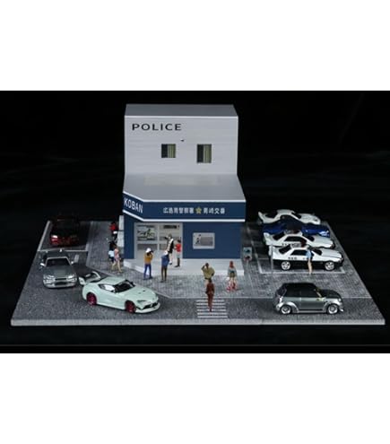 新作 1/64 香港レトロストリート　ジオラマ 駐車場 付き ガレージ 新作 1/64 香港レトロストリート ジオラマ 駐車場 付き ガレージ