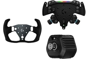 Logicool G ダイレクトドライブ ハンコン RS ステリングホイール セット レーシングカー ハンドル 【 RS50 BASE + RS Wheel HUB + RS Track Wheel 】 TRUEFORCE グランツーリスモ7 レーシ