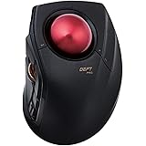 エレコム トラックボールマウス/人差指/8ボタン/有線/無線/Bluetooth/ブラック