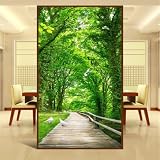 lhdlily 3d Large壁画リビング部屋玄関通路Forest Road Landscape壁紙壁画 LHDLily-561616981-9726