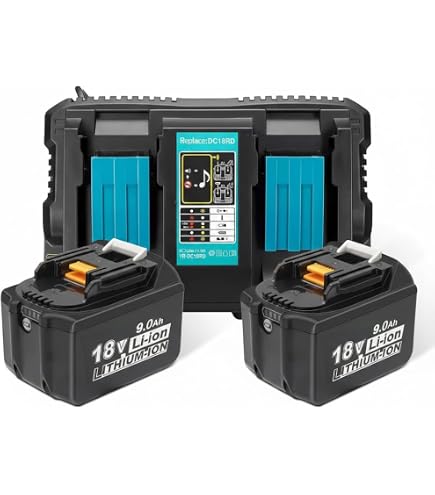 Makita 198490-0 Genuine 18V 6.0Ah Battery Twin Pack LED Fuel Gauge
