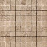 Samson 1005579 Genesisマットモザイク床と壁タイル、12 x 12インチ、Avana、1ピース
