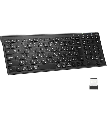 Amazon.co.jp: Digio2 無線 静音 キーボード ブラック 48387 : 家電