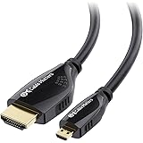 Cable Matters Micro HDMI ケーブル 5m Micro HDMI HDMI変換ケーブル 3Dと4K解像度に対応 マイクロHDMI HDMI ケーブル Micro HDMI Dタイプ HDMI Aタイプ ブラック