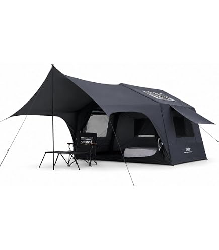 Amazon.co.jp: 【公式】Mountainhiker エアテント 8㎡ 310×245×225cm