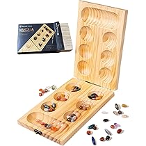 【たしぎ】ボードゲーム３点 Amazon | SUSWIMマンカラ ボード 子供用 カラハボードゲーム