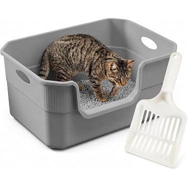 Diexgiy 猫 トイレ 猫用トイレ本体 ネコトイレ 大容量 大型 砂の 