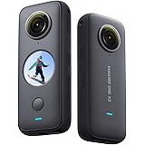 Insta360 ONE X2 通常版-インスタ360 360度全天球 アクションカメラ LCDタッチスクリーン スポーツカメラ10m防水IPX8 HDR 5.7K FlowState安定化機能 手ブレ補正 超広角パノラマ撮影 自動編集 WiFiプレ