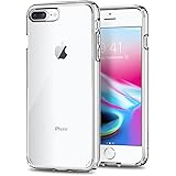 【Spigen】 iPhone8 Plus ケース / iPhone7 Plus ケース 対応 全面クリア 耐衝撃 米軍MIL規格取得 すり傷防止 ワイヤレス充電対応 ウルトラ・ハイブリッド2 043CS21052 (クリスタル・クリア)