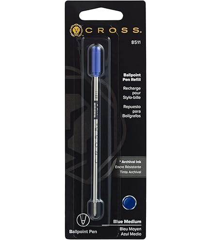 Amazon | クロス ボールペン 水性 替芯 M 中字 8562-3 青 正規