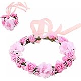 ハロウィン 花冠 花かんむり お花の 冠 花冠 ヘッドドレス 髪飾り ヘアアクセサリー ウェディング ダンス衣装 ロマンチック お花の冠 腕輪 パーティー 結婚式 写真撮影 2次会 発表会 演奏会 コンサート