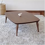 座卓 minonミノン 150cm 幅150cm 奥行85cm 高さ38cm ウォールナット ブラウン色 ヒーターなし 三味胴 座卓 ちゃぶ台 洋室 和室に合う座卓 北欧風ジャパニーズデザイン リビングテーブル 和ジャパニーズモダン ローテ