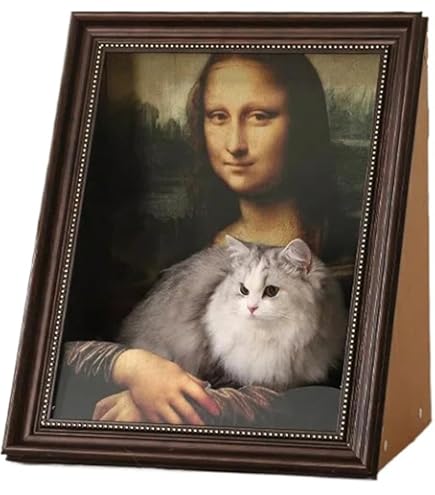 Amazon | 猫のボックス、猫ベッド、有名な絵画デザインの猫