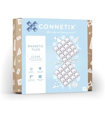 Connetix Tilesマグネットタイルクリアタイル34ピース