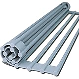 水切りラック 折りたたみ [Latuna] くるくるスッキリラック 抗菌 コンパクト 錆びない シリコン シンク 省スペース 食器 プレート ワイド 乾燥 (42ｘ24cm)