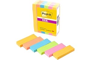 【Amazon.co.jp限定】 ポストイット 強粘着 付箋 ふせん ネオンカラー 75×25mm 90枚×6パッド 500-6SSAN-AM