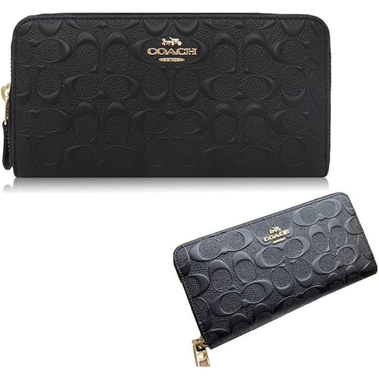 Amazon.co.jp: [コーチ] 財布(長財布) F67637 ブラック デボスド