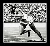8 x 10のすべての木製額入りフォトJesse Owens Running 1936年