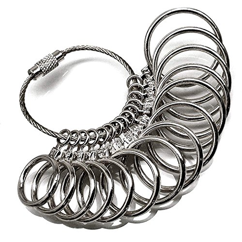 【sg2】指輪のサイズが測れます/1号～27号/全14サイズ測定可能 (シルバー)