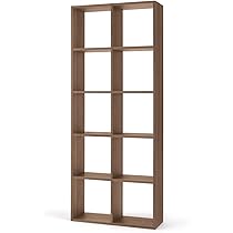 無印良品　スタッキングシェルフ　オーク材　ウォールナット スタッキングシェルフセット・5段×2列・ウォールナット材 | 無印良品