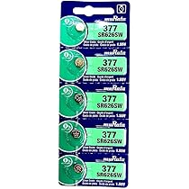 Amazon | AMZTOP ムラタ SR626SW 377 5個 ボタン電池 murata