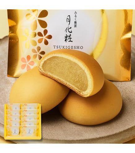 Amazon.co.jp: 新宿 中村屋 ミルクまんじゅう 月の菓 国産もち米あられ