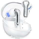 【VGP 2024 金賞】SOUNDPEATS Clear ワイヤレスイヤホン Bluetooth 5.3 おしゃれ イヤホン 透明なデザイン 最大40時間再生 ゲームモード ENC通話ノイズリダクション 専用アプリ対応 タッチ操作 カナル型 イヤホ