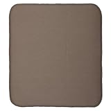 InterDesign 水切り マット ドライングマット キッチン L 45.72cm x 40.64cm iDry モカ ブラウン アイボリー 41243EJ
