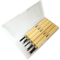 刀５本セット Amazon | 彫刻刀 5本セット ケース付き 平刃 切り出し刃 三角刃