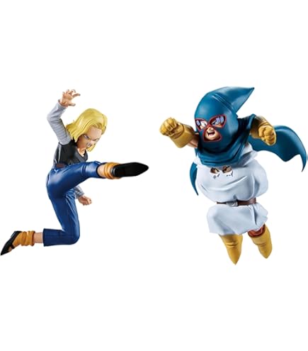 ドラゴンボール改 DX組立式ぴちぴちギャルフィギュア　18号 ビーデル バンプレスト 人造人間18号／ビーデル DX組立式ぴちぴちギャル