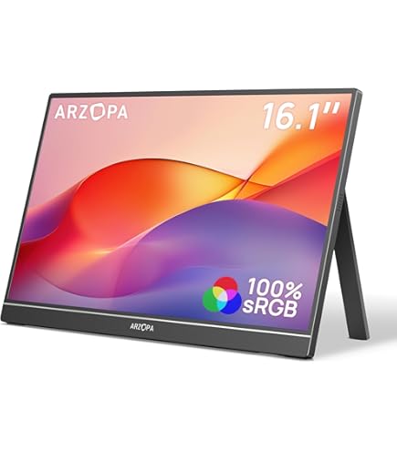 モバイルモニター ARZOPA ディスプレイ 15.6インチ ゲームモニター モバイルモニター ARZOPA モバイルディスプレイ 15.6インチ