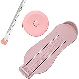 DanYun フットメジャー 足のサイズ 計測器 6-20cm ベビー キッズ 子供用 フットスケール 赤ちゃん フットサイズ 測定器 簡単 センチ 測る 計測 定規 成長 靴のサイズ 北欧カラー 身長測り 150cm 自動巻取式メジャー と 日本語