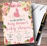 ピンクバラPrincess Invitationsベビーシャワー招待状 80 Invitations