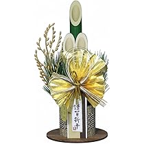 Amazon.co.jp: ［ 2026年 mamawreath ミニ門松 2つ ］ 対 風神 鶴