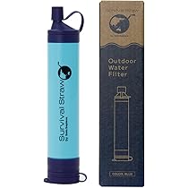 Amazon | サバイバルストロー 携帯浄水器 防災グッズ 河水が飲める高