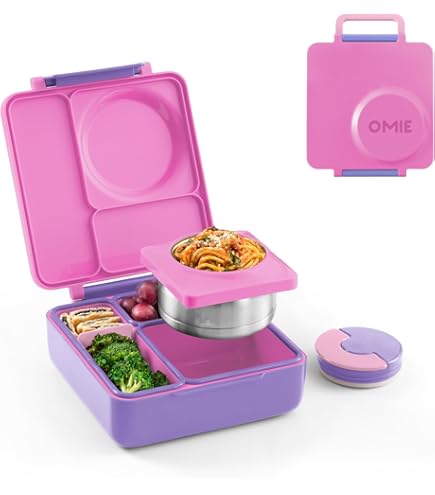 Amazon｜OmieBox 子供用弁当箱 - 漏れ防止サーモスフードジャー付き