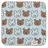 シンジカトウ ひだまり暮らしの和タオル タオルチーフ くまく~ま SKTC014-33