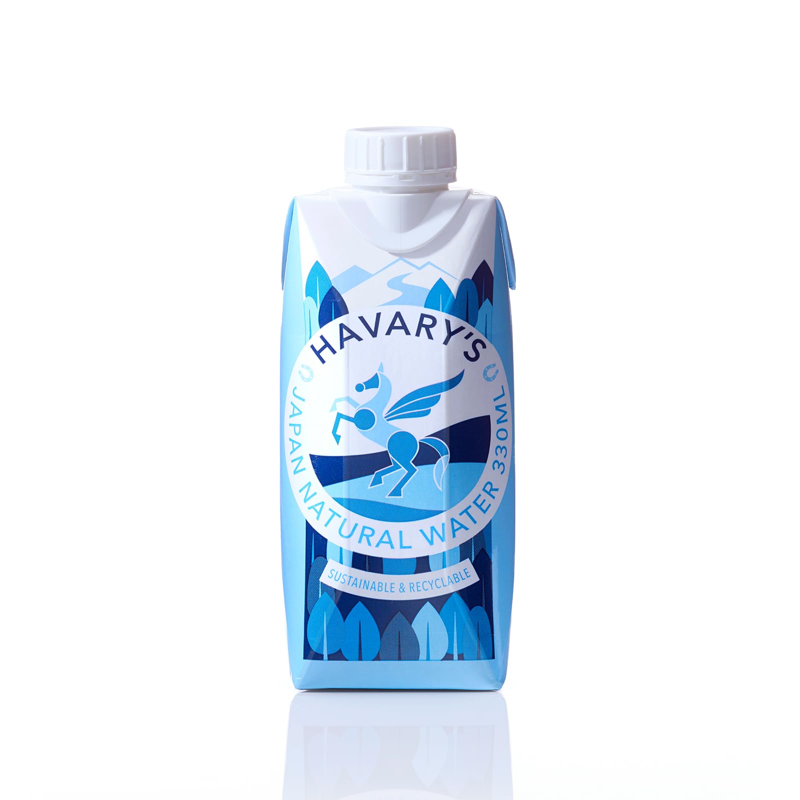 HAVARY'S ハバリーズ 紙パック 水 天然水 (330mL×12本) ミネラルウォーター 来客用 ギフト | 家庭用, 来客用, ギフト用, オフィス, 会議, セミナー, 屋外イベント,国産水源, 環境配慮, リサイクル, SDGs, 持ち運び可, キャップ付き