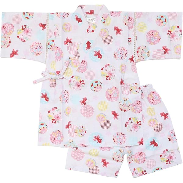 Amazon.co.jp: [ミキハウス] ダブルビー 甚平スーツ Bくん総柄