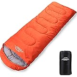 LEEPWEI[2019最新版]寝袋 封筒型 軽量 保温 210T防水シュラフ コンパクト アウトドア キャンプ 登山 車中泊 防災用 丸洗い可能 快適温度-5℃-25℃ 900g 1.4kg 1.8kg 春夏秋冬の使用可能