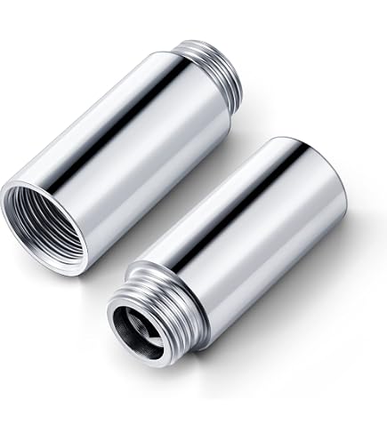 Shower Head Extension Arm – 8 Inch Stainless Steel Pipe For Lowering Or Extending Your Shower
