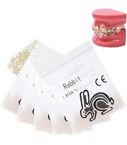 Amazon | ANNWAH ゴムバンド ブレース用 ゴム 500個 ラビット