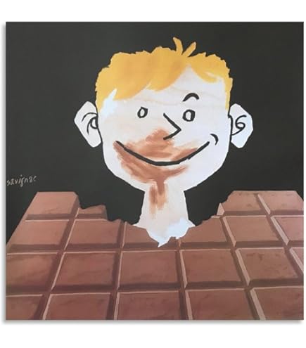 レイモン・サヴィニャック　ショコラ・トブレ　1951　チョコレート　額入り レイモン・サヴィニャックショコラ・トブレ1951チョコレート額入り