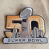 National Football League NFL Super Bowl 50 Golden Logo Iron on Jerseyパッチ。最もPick