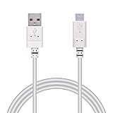 エレコム Type-A to Type-C 充電ケーブル [充電ケーブルがやわらかくとり回しがしやすい] 1.5m ホワイト MPA-FACY15WH