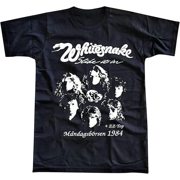 Amazon | [HDCSUN] WHITESNAKE ホワイトスネイク Tシャツ 丸襟 人気 t