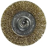 Vermont American 16793 4-Inch Course Brass Wire Wheel Brush with 1/4-Inch Hex Shank for Drill [並行輸入品